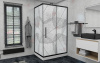 Душевой уголок AvaCan FB-140-SB100MT 160х100 стекло матовое профиль черный без поддона