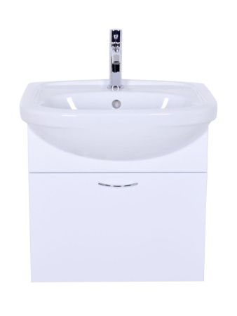 Тумба с раковиной Orange Лайт LRA-50TUW+RA 50х40 цвет белый