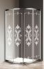 Душевой уголок Cezares GIUBILEO GIUBILEO-R-2-80-SCORREVOLE-CP-Cr 80х80 стекло с рисунком профиль хром без поддона