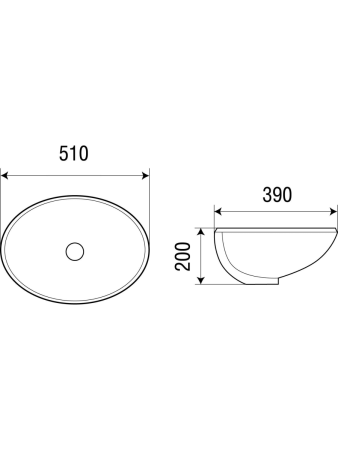 Раковина из сантехнического фаянса WeltWasser WW SK 10000003894 50х40 подвесная цвет белый