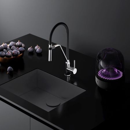 Смеситель для кухни Am.Pm Like F8013000 на мойку черный/хром
