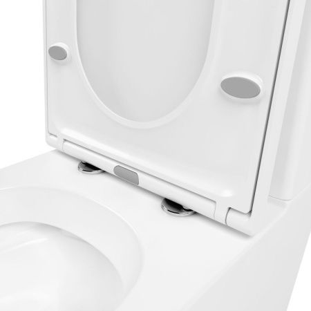 Унитаз-компакт напольный с бачком Lavinia Boho Biore 3304001R белый с сиденьем микролифт безободковый каскадный смыв