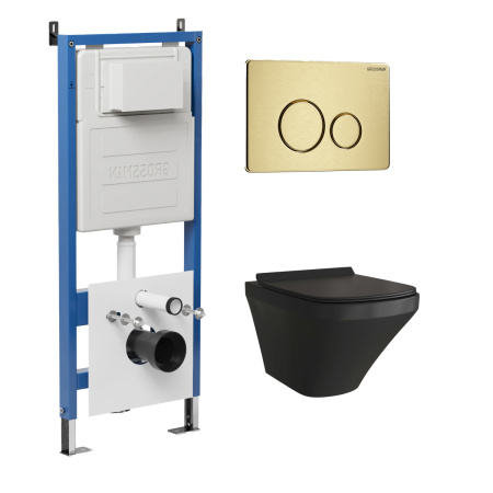 Инсталляция + кнопка смыва + унитаз Grossman Style 97.4440BMS.05.32M Инсталляция + кнопка смыва + унитаз Grossman Style 97.4440BMS.05.32M