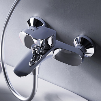 Смеситель для ванны и душа Am.Pm Like F8010016 настенный хром без термостата