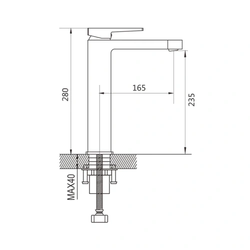 Смеситель для раковины Shevanik S6811 на столешницу хром - фото 3