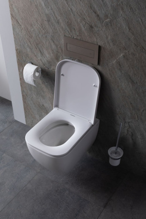 Чаша унитаза подвесная Allen Brau Infinity 4.21004.20 цвет белый без сиденья безободковая каскадный смыв