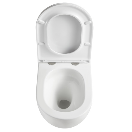 Унитаз подвесной Grossman Торнадо GR-4411MSQ белый матовый с сиденьем микролифт безободковый смыв торнадо