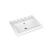 Раковина из сантехнического фарфора Kirovit Фостер 15845 50х40 накладная цвет белый