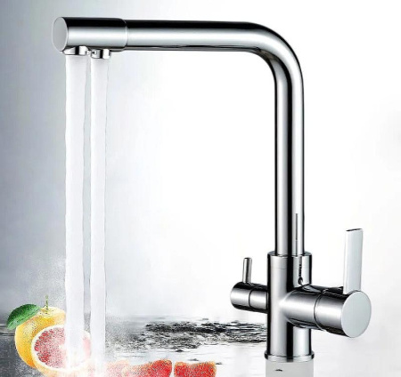 Смеситель для кухни ALMAes Izer AS-875-06 на раковину/столещницу хром