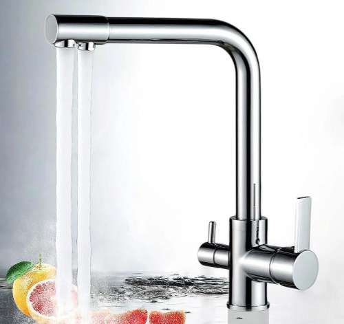 Смеситель для кухни ALMAes Izer AS-875-06 на раковину/столещницу хром - фото 2