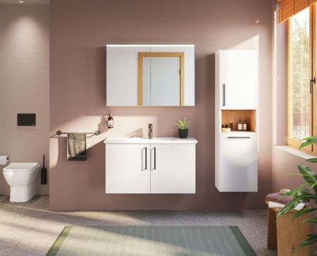 Зеркало-шкаф Vitra Core 66912 100х70 подвесной цвет черный