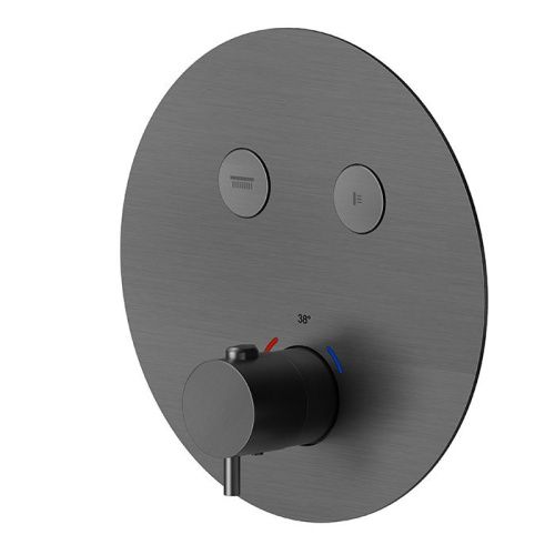 Смеситель для душа Newform AF/21 70426EX.59.064 встраиваемый в стену оружейная сталь с термостатом