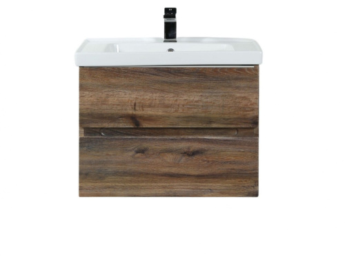 Тумба под раковину Art&Max TECHNO AM-Techno-700-2C-SO-LW646 67х46х50 подвесная цвет дуб бомонд лофт - фото 2
