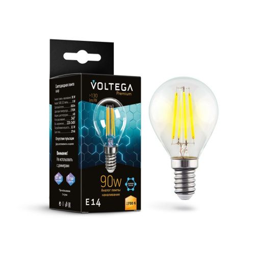Лампочка светодиодная Voltega Globe E14 9W Graphene 7221 - фото 2