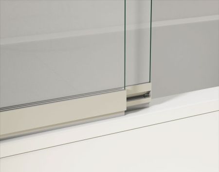 Душевая шторка на ванну Vincea VSB-1E VSB-1E100CG 100х145 стекло тонированное профиль хром ориентация универсальная