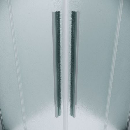 Душевая дверь Grossman Galaxy 1/2.K33.01.11.10.02 110х195 стекло текстурное профиль хром