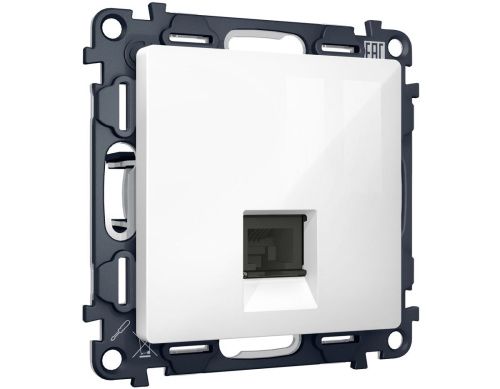 Комплект механизма компьютерной розетки RJ-45 экранированной с автоматической защитной шторкой Ambrella Volt MA MA112005 - фото 5