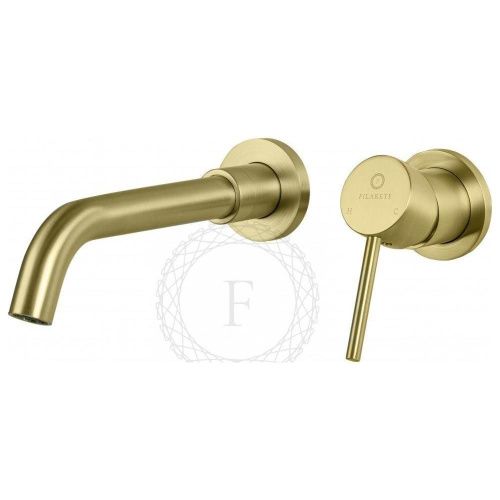 Смеситель для раковины Filarete Roun FL4020MG встраиваемый в стену золото - фото 4