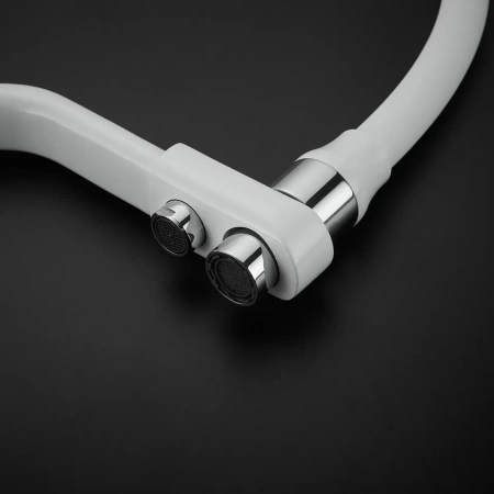 Смеситель для кухни Rose R558C на мойку белый