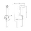 Гигиенический душ Cisal Shower CV0079752F никель