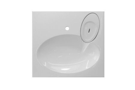 Раковина из искусственного камня Эстет LEA ФР-00014907 60х50 над стиральной машиной цвет белый 1 отверстие под смеситель