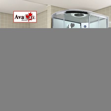 Душевая кабина AvaCan EM EM2912RLEDT 120х90 асимметричная с крышей ориентация правая