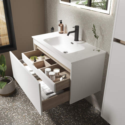 Тумба под раковину Sancos Smart SM120-1W 119х45х50 настенная - фото 5