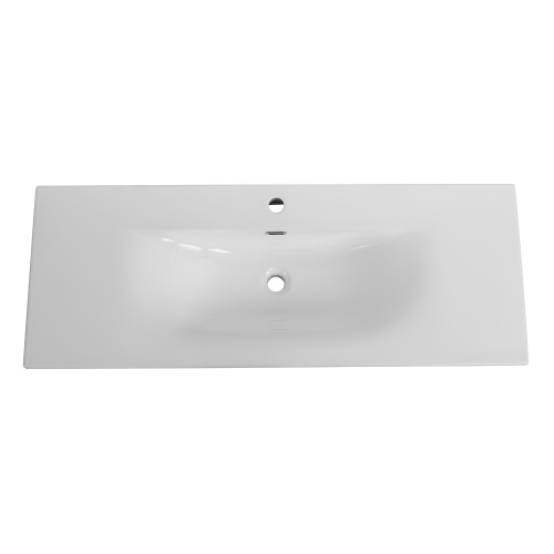 Раковина керамическая BelBagno Uno BB-8099-120 121х46 накладная цвет белый глянцевый - фото 3