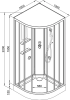 Душевая кабина AvaCan EM1510N 100х100 четверть круга без крыши ориентация универсальная