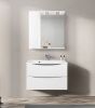 Зеркало-шкаф BelBagno Fly-Marino MARINO-SPC-800/750-1A-BL-P-L 80х80 подвесной цвет белый
