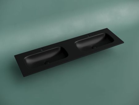 Раковина из сантехнического фарфора Ceramica Nova GRACE CN7023MB 160х50 накладная цвет черный