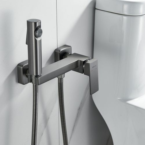 Гигиенический душ со смесителем Shevanik S96T S9605T-1 оружейная сталь - фото 5