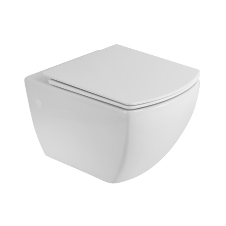 Чаша унитаза подвесная BelBagno CARINA BB514CHR цвет белый без сиденья безободковая каскадный смыв