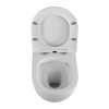 Унитаз подвесной BelBagno UNO BB7306CHR/SC белый с сиденьем микролифт безободковый каскадный смыв