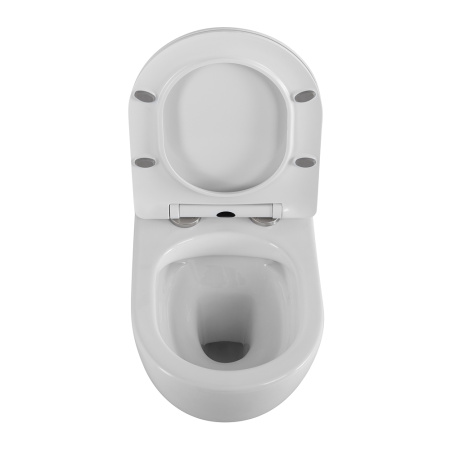 Унитаз подвесной BelBagno UNO BB7306CHR/SC белый с сиденьем микролифт безободковый каскадный смыв