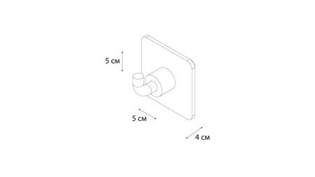 Крючок для ванной Fixsen Square FX-93105