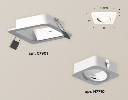 Светильник встраиваемый Ambrella Light Techno (Тецхно) XC7901010