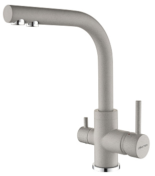 Смеситель для кухни Paulmark ESSEN Es213011-GR на раковину серый