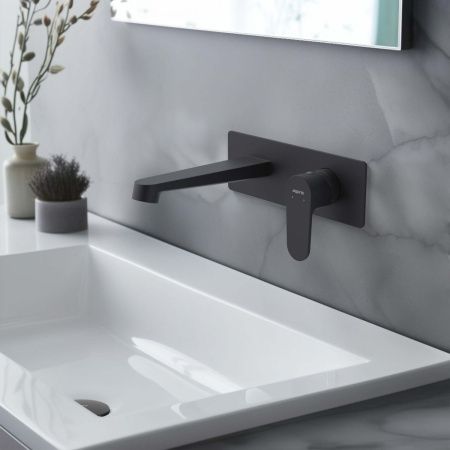 Смеситель Aquatek ОБЕРОН AQ1213MB встраиваемый в стену черный