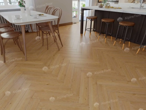 SPC ламинат Alpine Floor Parquet Light ECO 13-27 MC Дуб Хатиса толщина 0.4 см 43 класс 600х125 - фото 4