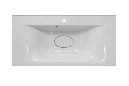 Раковина из искусственного камня Эстет Бали ФР-00001472 90х50 накладная цвет белый 1 отверстие под смеситель