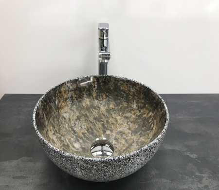 Раковина из санфаянса CeramaLux 486 32х32 накладная цвет многоцветный