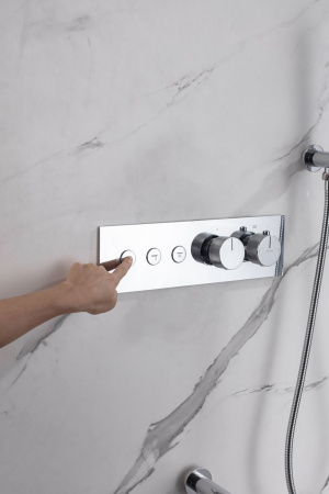 Смеситель для ванны с душем Allen Brau Liberty 5.33003-00 встраиваемый в стену хром с термостатом