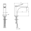 Смеситель Gessi Rilievo 59002#031 на раковину хром