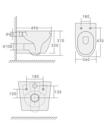 Унитаз подвесной Cerutti SPA CT10571 белый с сиденьем микролифт безободковый каскадный смыв