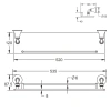 Полка в ванную комнату Rose RG12 RG1219