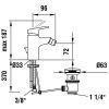 Смеситель Laufen Citypro HF500910100000 на биде хром