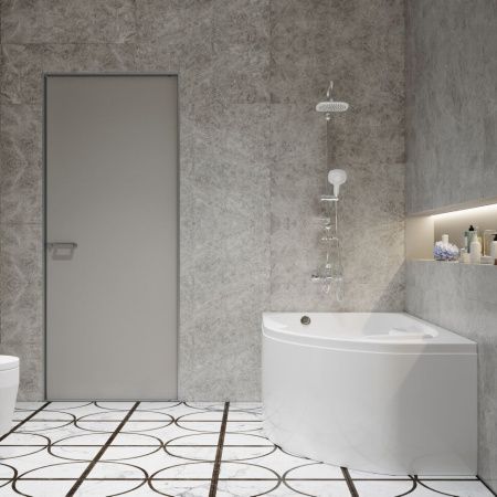 Ванна акриловая Тритон София Щ0000046115 170х95 пристенная асимметричная без каркаса