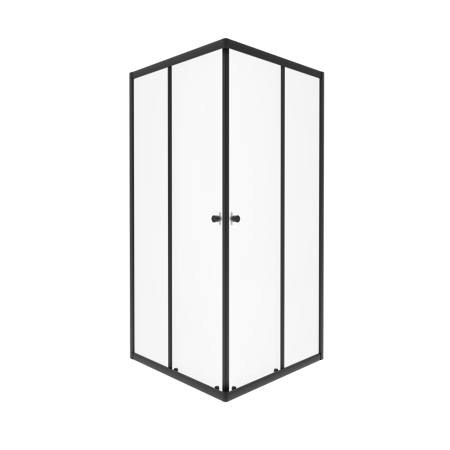 Душевой уголок Тритон Вента-БВ Щ0000073553 80х80 стекло матовое профиль черный без поддона