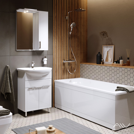 Зеркало-шкаф Alavann Vittoria ALV0272001 61х14х76 подвесной цвет белый